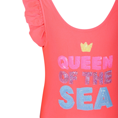Shop Billieblush Red Wimsuit For Baby Girl