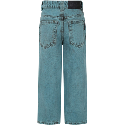 Shop Molo Sky Blue Aiden Jeans For Kids In Light Blue