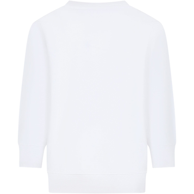 Shop Molo White Sweatshirt For Boy With Alien