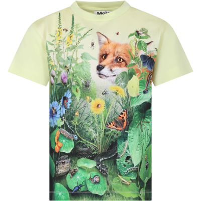 Shop Molo Green T-shirt For Boy