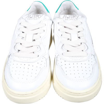 Shop Autry Medalist Low-top Sneakers For Kids In White
