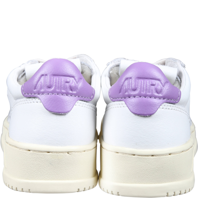 Shop Autry Medalist Low Sneakers For Kids In White