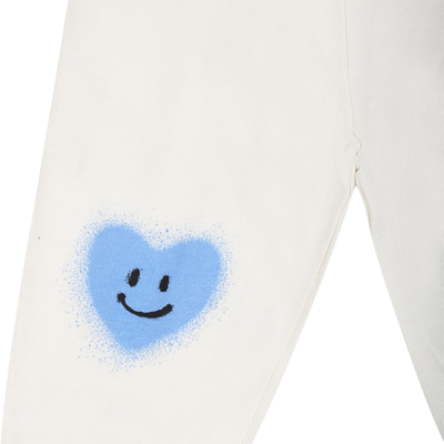 Shop Molo White Sports Trousers For Babykids