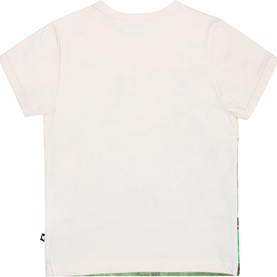Shop Molo Ivory T-shirt For Baby Kids