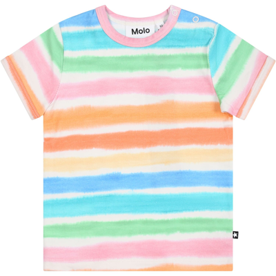 Shop Molo Multicolor T-shirt For Baby Kids