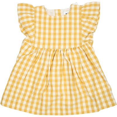Shop Molo Casual Yellow Dress Chantal For Baby Girl