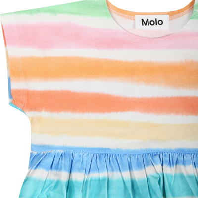 Shop Molo Multicolor Casual Dress For Baby Girl