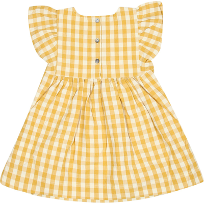 Shop Molo Casual Yellow Dress Chantal For Baby Girl