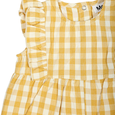 Shop Molo Yellow Romper For Baby Girl
