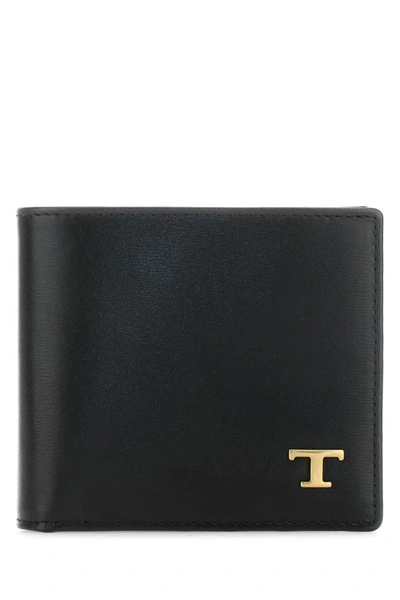 Shop Tod's Man Black Leather Wallet