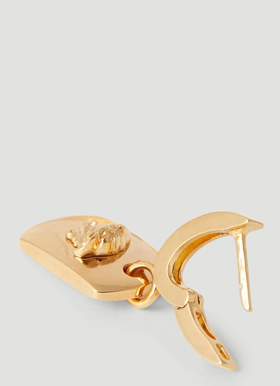 Shop Versace Women Medusa Drop Earrings In Gold