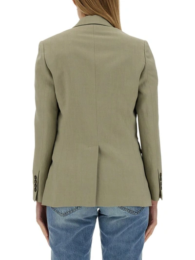 Shop Brunello Cucinelli Twill Jacket In Green