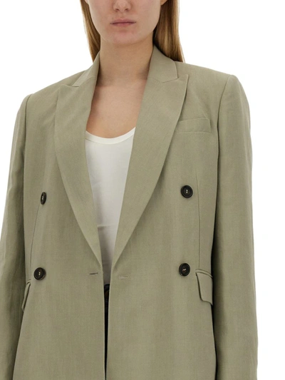 Shop Brunello Cucinelli Twill Jacket In Green