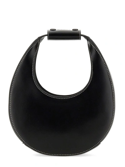 Shop Staud Moon Mini Bag In Black