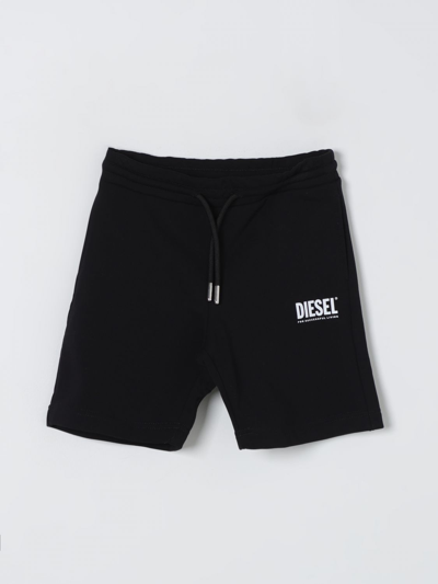 Shop Diesel Shorts  Kids Color Black
