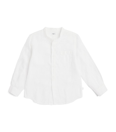 Shop Il Gufo Linen Shirt (3-12 Years) In White