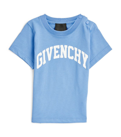 Shop Givenchy Kids Logo T-shirt (6-18 Months) In Blue