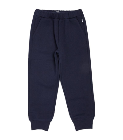 Shop Il Gufo Cotton Sweatpants (3-12 Years) In Blue