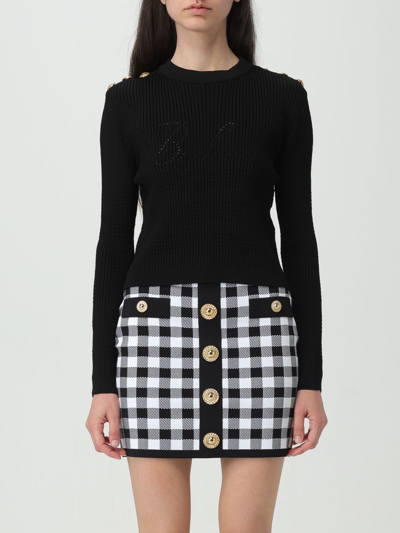 Shop Balmain Sweater  Woman Color Black
