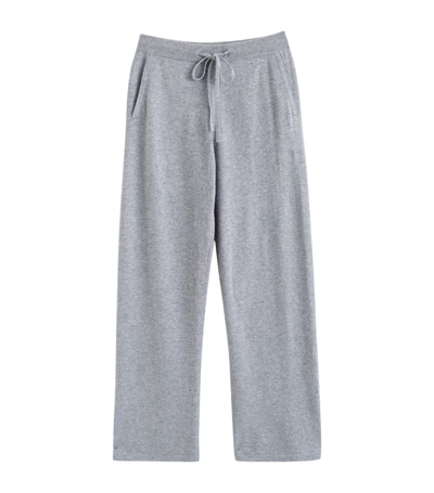 Shop Chinti & Parker Cashmere Wide-leg Sweatpants In Grey