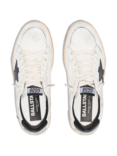 Shop Golden Goose Ball Star Sneakers In White