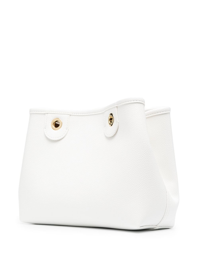 Shop Emporio Armani Small Shopping Bag In White