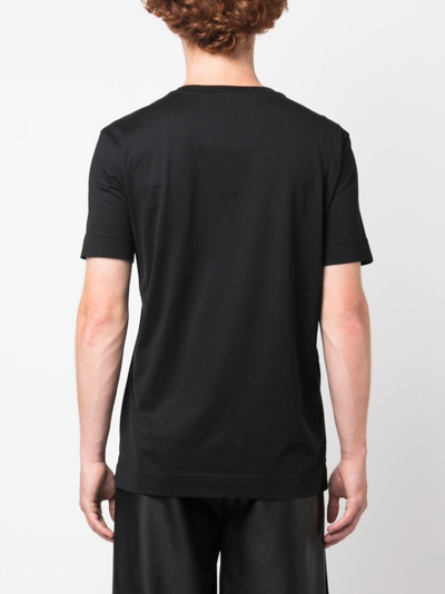 Shop Givenchy 4g Logo Cotton T-shirt In Black