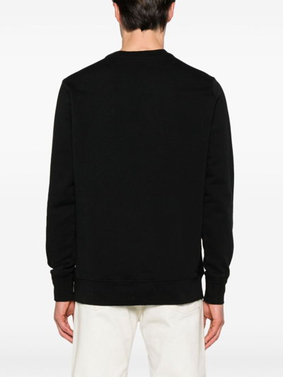 Shop Ps By Paul Smith Embroidered Skull Cotton Sweatshirt In Black