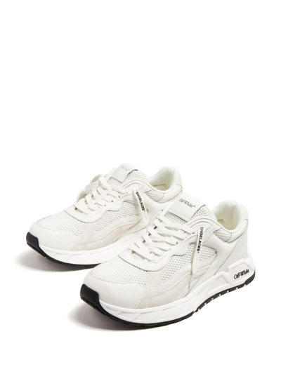Shop Off-white Kick Off Leather Sneakers In White
