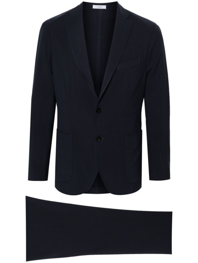 Shop Boglioli Wool Single-breasted Suit In Blue