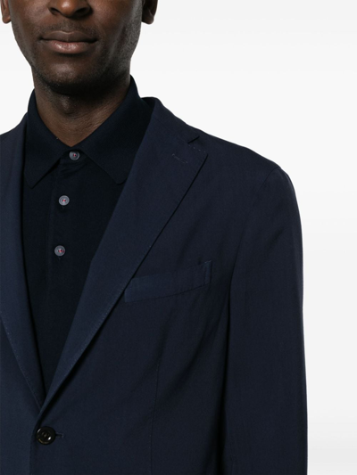 Shop Boglioli Wool Single-breasted Suit In Blue