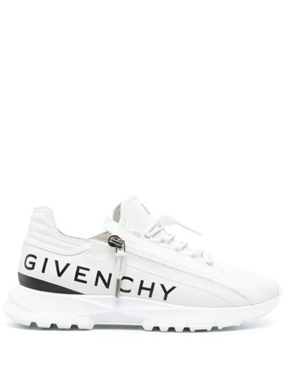Shop Givenchy Spectre Leather Sneakers In White