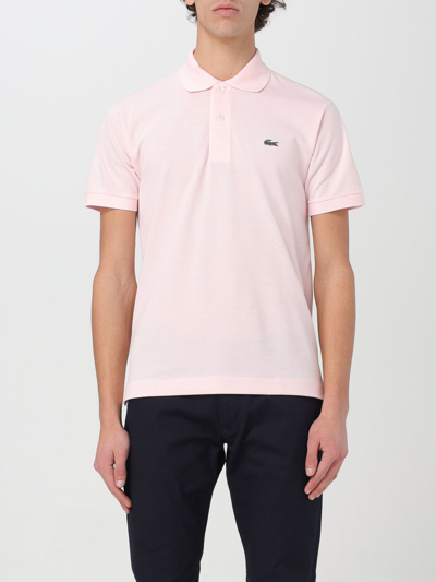 Shop Lacoste Polo Shirt  Men Color Pink
