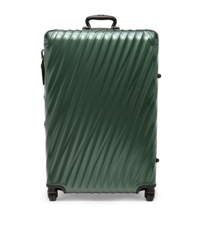 Shop Tumi 19 Degree Aluminium Check-in Suitcase (77.5cm) In Green