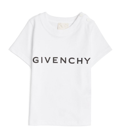 Shop Givenchy Kids Logo T-shirt (6-18 Months) In White