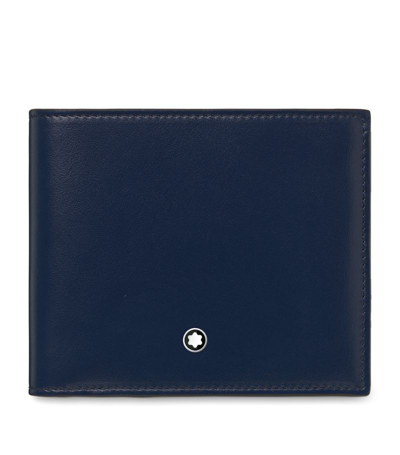 Shop Montblanc Leather Meisterstück Wallet In Blue