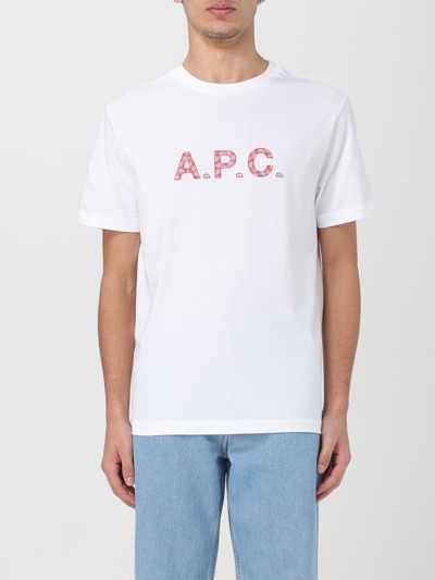 Shop Apc T-shirt A.p.c. Men Color Red