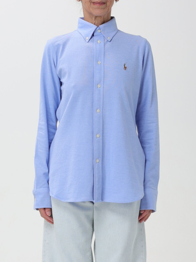 Polo Ralph Lauren Shirt  Woman Color Gnawed Blue In Gnawed Blue