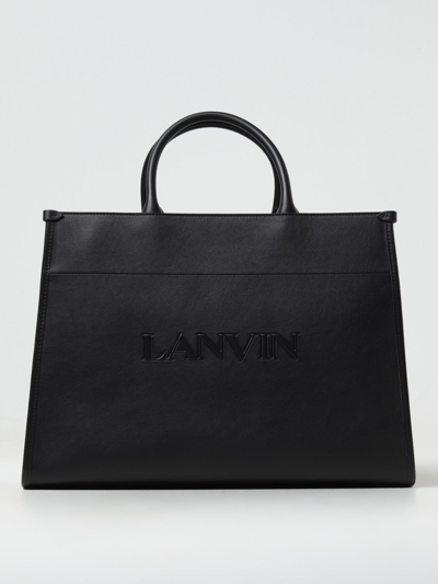 Shop Lanvin Tote Bags  Woman Color Black