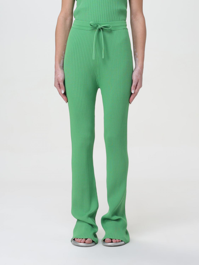 Shop Nanushka Pants  Woman Color Green