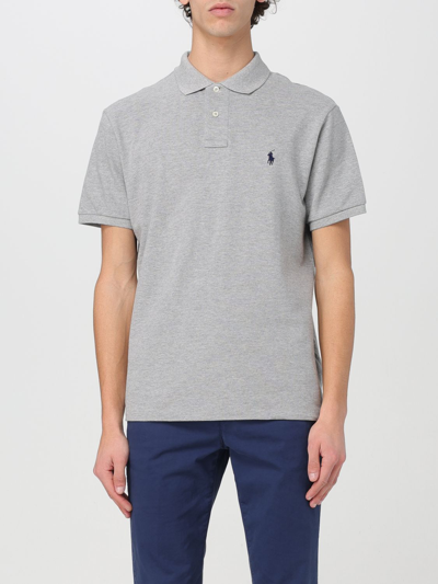 Shop Polo Ralph Lauren Polo Shirt  Men Color Grey