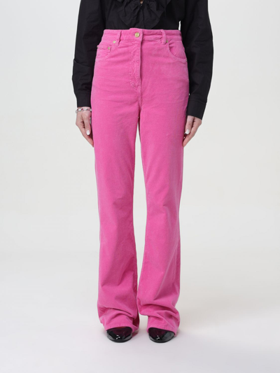Shop Ganni Pants  Woman Color Fuchsia