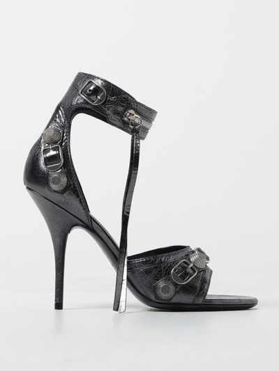 Balenciaga Cagole 110mm Sandals In Grey