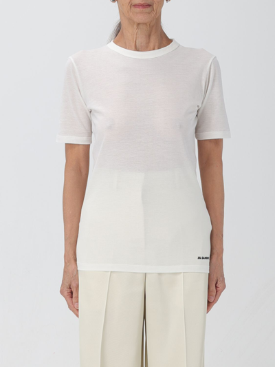 Shop Jil Sander T-shirt  Woman Color White