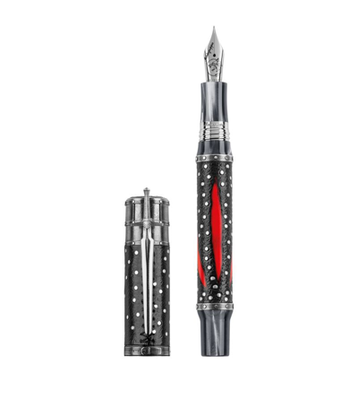 Shop Montegrappa X The Witcher Mutation Fountain Pen In Black
