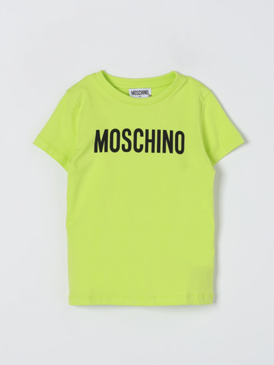 Shop Moschino Kid T-shirt  Kids Color Lime
