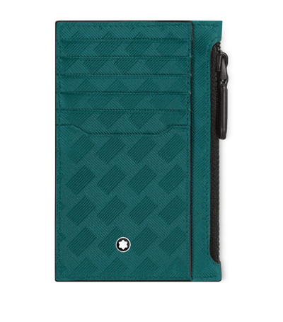Shop Montblanc Leather Extreme 3.0 Card Holder In Blue