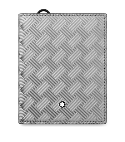Shop Montblanc Leather Extreme 3.0 Compact Wallet In Silver