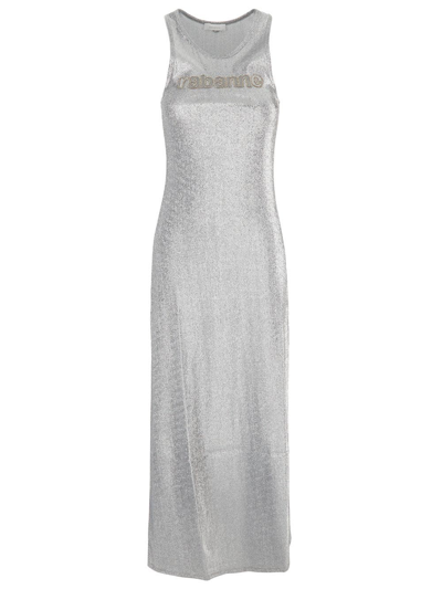 Shop Rabanne Silver Dress In Metallic