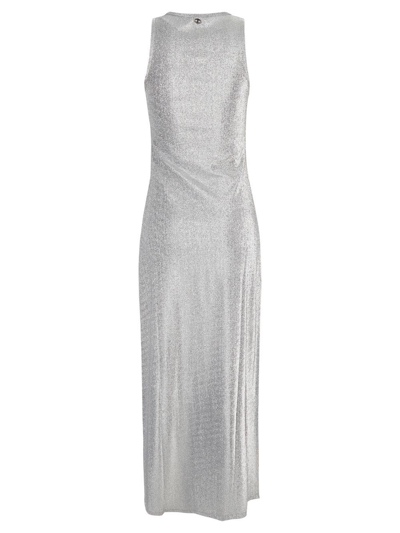 Shop Rabanne Silver Dress In Metallic